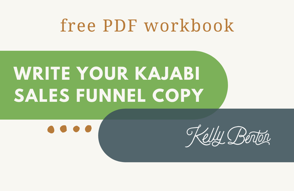 how to write your kajabi sales funnel copy free workbook